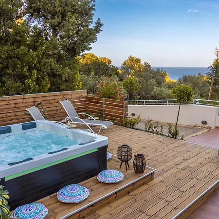 דירה Albore Imblue, Jacuzzi Bliss In Countryside Escapes Palaiokastro (Crete)